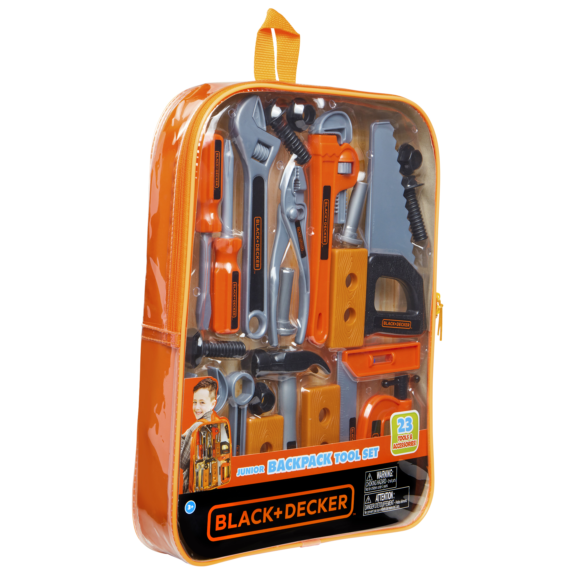 Black & Decker Junior Backpack Tool Set With (23) Pretend Play
