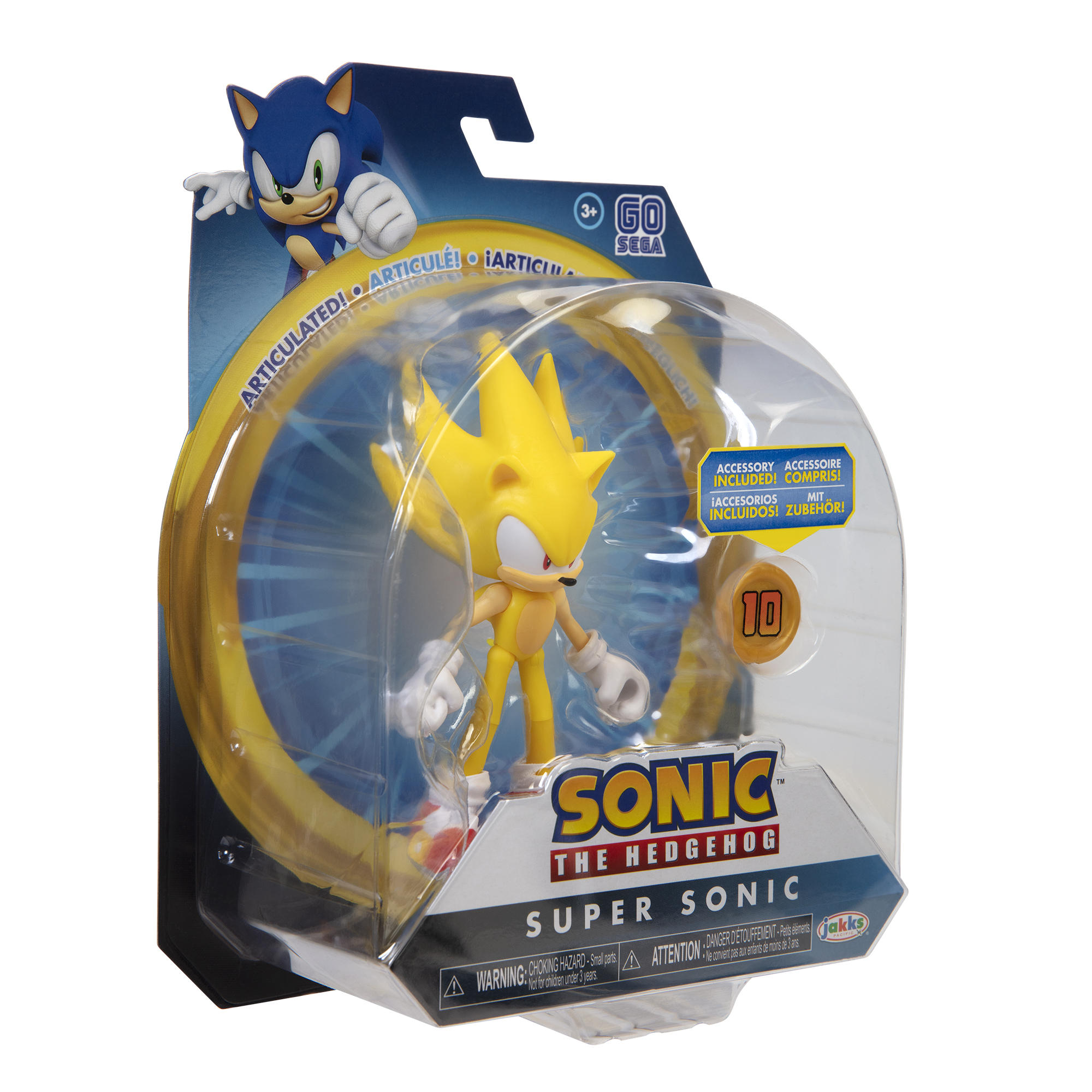 Super Sonic w/ Super Ring 4-inch Figure - JAKKS Pacific, Inc.