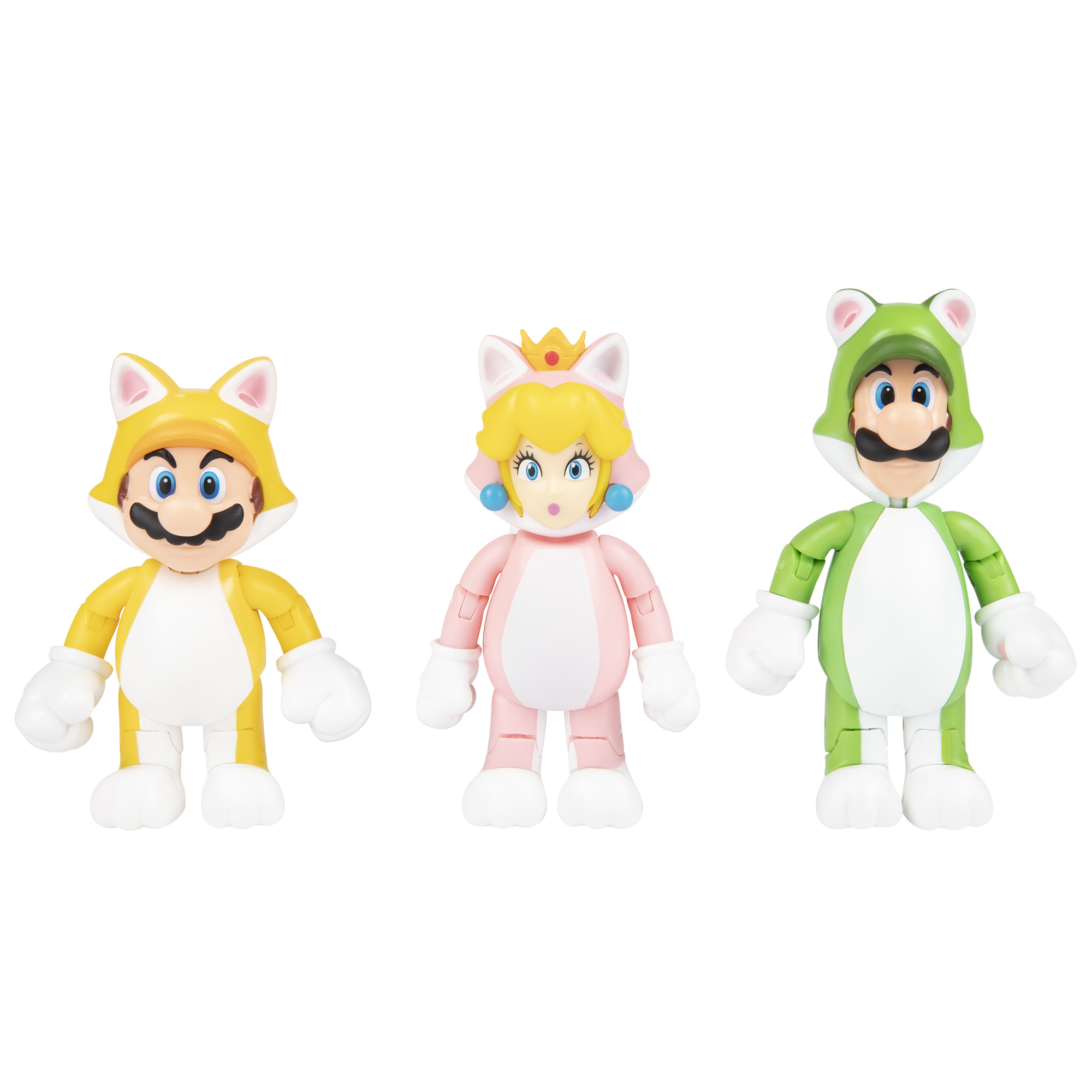 World of Nintendo LUIGI cat suit 4 inch super mario bros