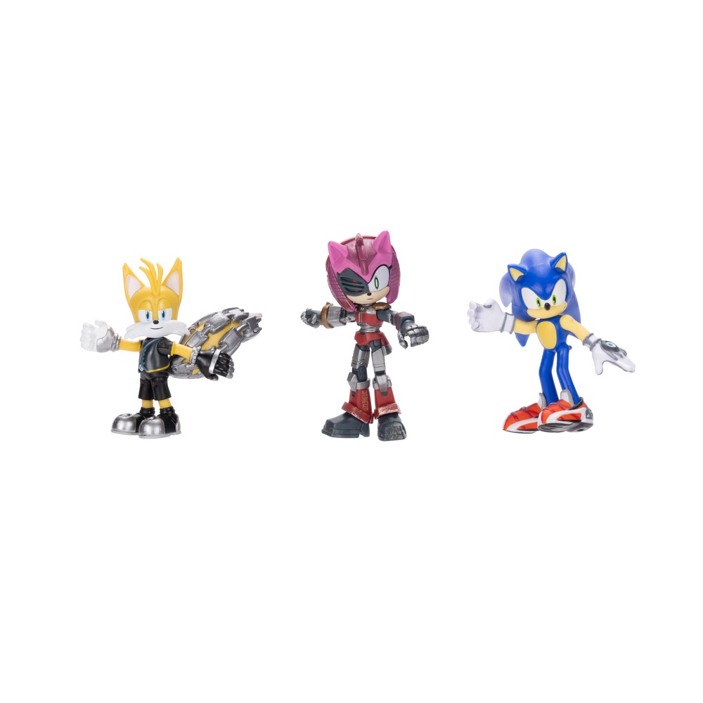  Sonic Prime 2.5 Figure Multipack with Sonic, Tails Nine & The  Prism Shard with display base! : Toys & Games